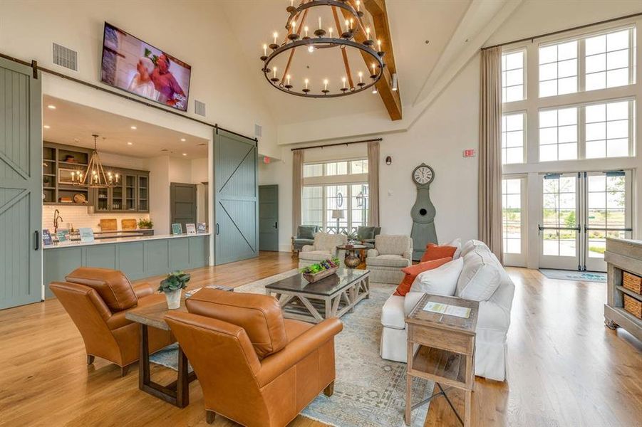 Furnished interior view inside a new home in Sandbrock Ranch, Aubrey (Image 6). Furnished interior view inside a new home in Sandbrock Ranch, Aubrey (Image 6).