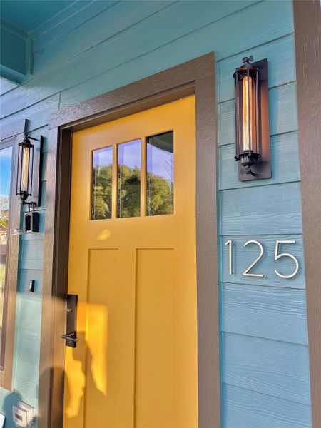 Exterior details and patio area of a home in , Dickinson (Image 3).