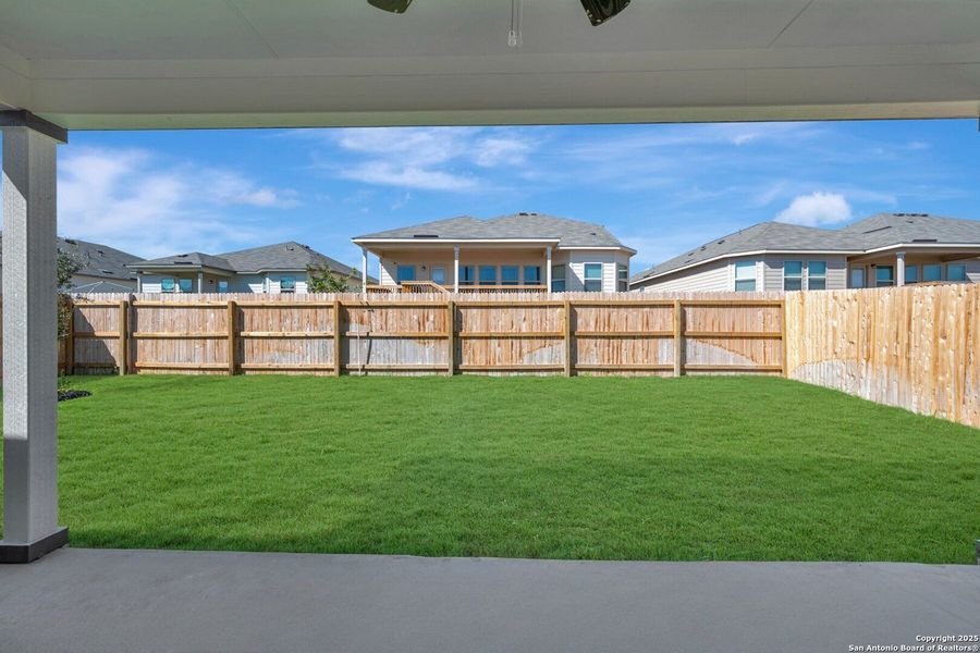 Exterior details and patio area of a home in Greenspoint Heights, Seguin (Image 12). Exterior details and patio area of a home in Greenspoint Heights, Seguin (Image 12).