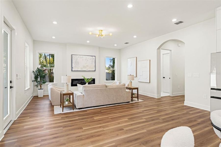 Furnished interior view inside a new home in , Seminole (Image 12).
