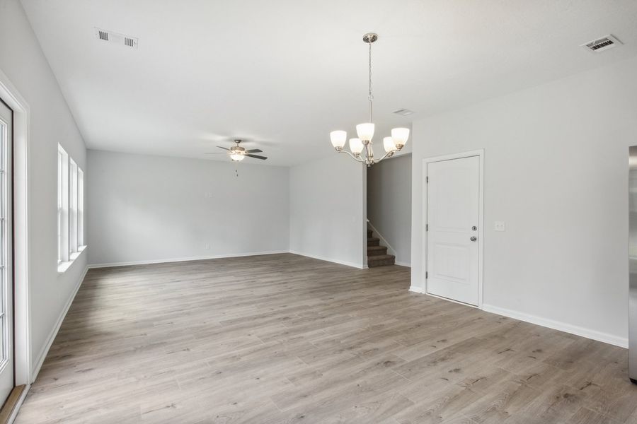 Representative unfurnished interior of a home built from the The Barrington by RTS Homes in Grand Reserve, Hinesville (Image 28). Representative unfurnished interior of a home built from the The Barrington by RTS Homes in Grand Reserve, Hinesville (Image 28).