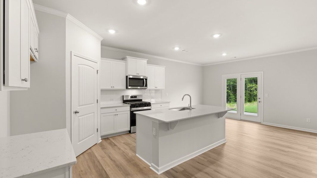 Representative furnished interior of a home built from the Hayden by D.R. Horton in Hamptons at Riverwood South, Dallas (Image 5).