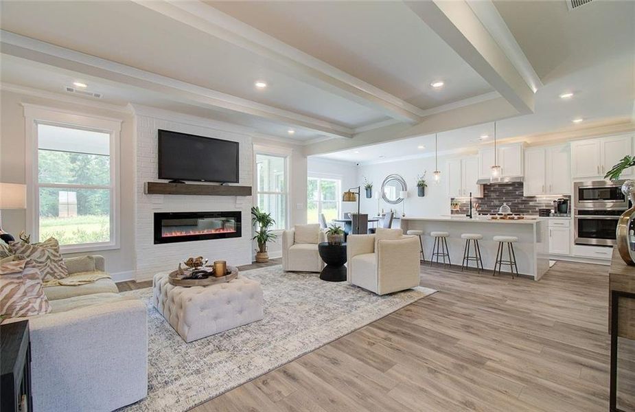 Furnished interior view inside a new home in Pinecrest Ridge, Dacula (Image 12). Furnished interior view inside a new home in Pinecrest Ridge, Dacula (Image 12).