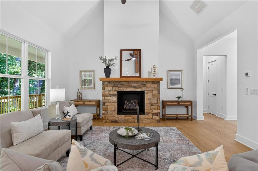 Furnished interior view inside a new home in , Cumming (Image 10).
