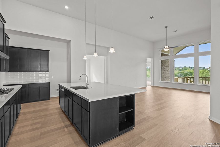 Furnished interior view inside a new home in Homestead 75', Schertz (Image 7).