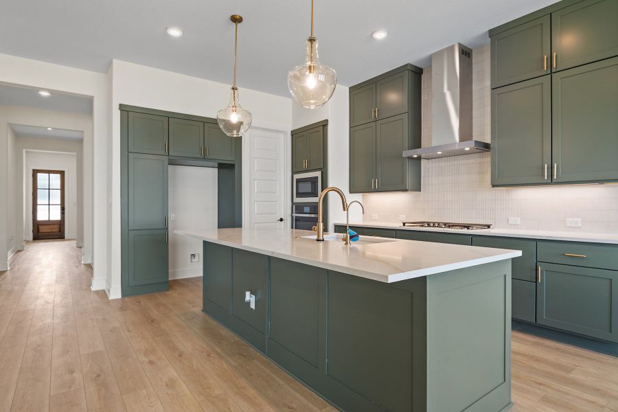 Furnished interior view inside a new home in Lariat, Liberty Hill (Image 10).