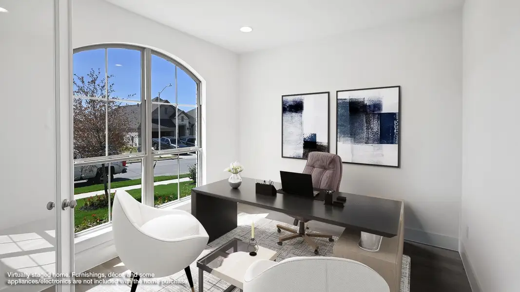 Furnished interior view inside a new home in Crosswinds 60', Kyle (Image 7).