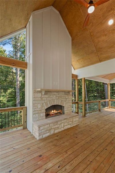 Exterior details and patio area of a home in , Dahlonega (Image 4).