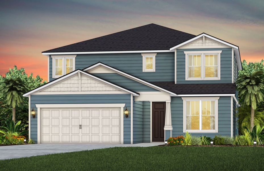 Representative exterior photo of a completed home built from the Yorkshire by Pulte Homes in Murray Farms, Middleburg, FL (Image 2). Representative exterior photo of a completed home built from the Yorkshire by Pulte Homes in Murray Farms, Middleburg, FL (Image 2).