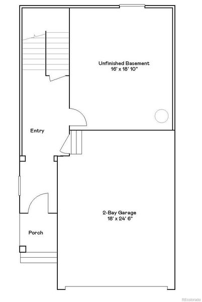 2D floor plan layout of this home in Preserve at Mesa Creek: The Celestial Collection, Colorado Springs, CO (Image 4).