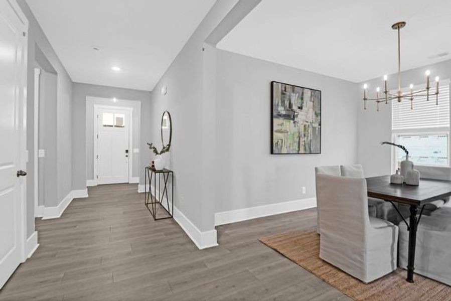Representative furnished interior of a home built from the Milo P by True Homes in Homecoming, Ravenel (Image 14).