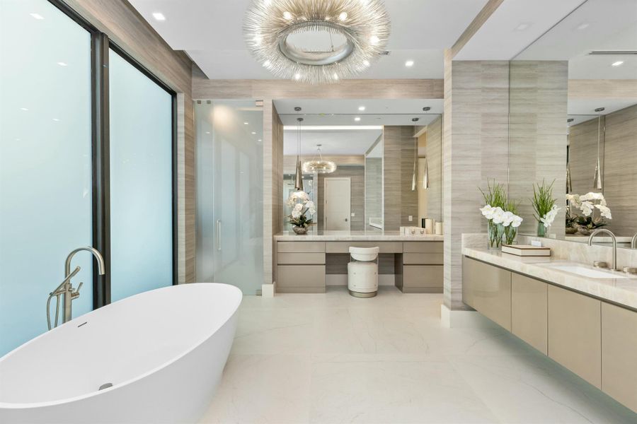 Furnished interior view inside a new home in , Palm Beach Gardens (Image 5). Furnished interior view inside a new home in , Palm Beach Gardens (Image 5).