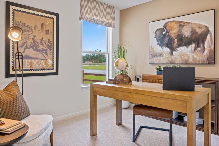 Representative furnished interior of a home built from the 1549 Modeled by KB Home in Madera Trails, New Caney (Image 13). Representative furnished interior of a home built from the 1549 Modeled by KB Home in Madera Trails, New Caney (Image 13).