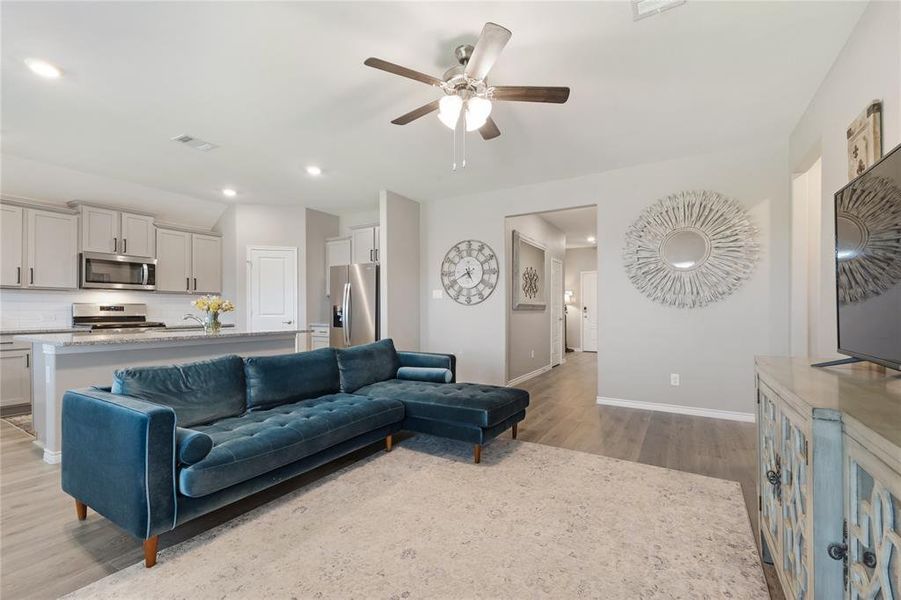 Furnished interior view inside a new home in , Aubrey (Image 12).