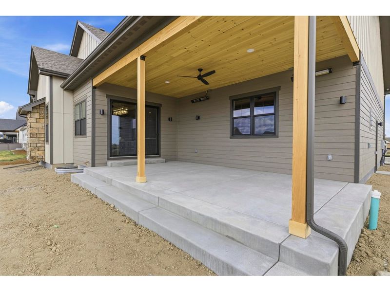 Exterior details and patio area of a home in , Berthoud (Image 30).