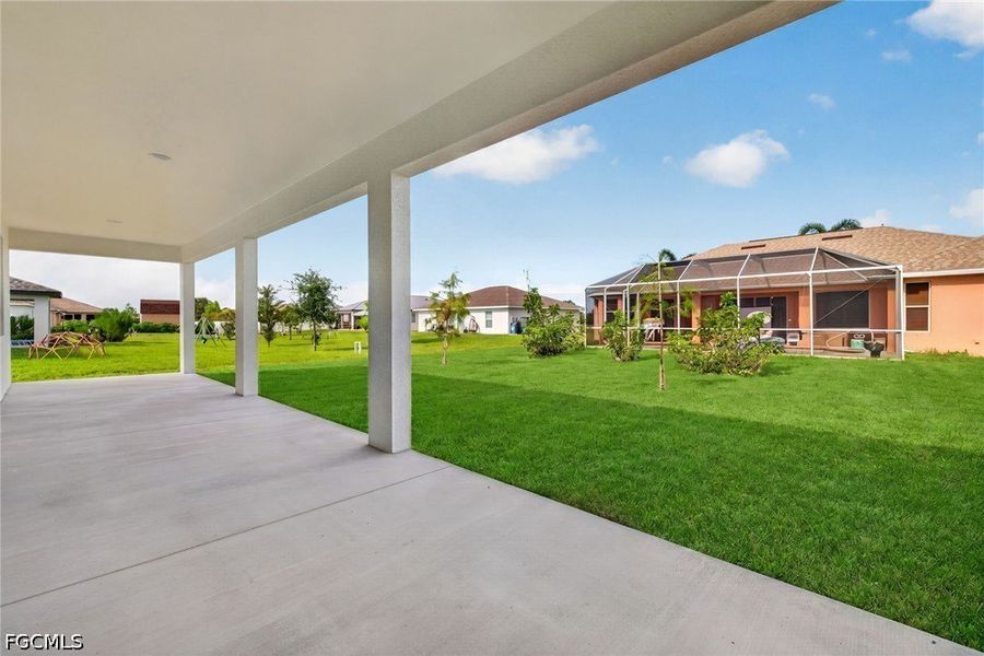 Exterior details and patio area of a home in Cape Coral, Cape Coral (Image 3).