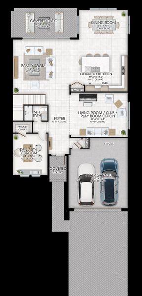 2D floor plan layout for the Orion by GL Homes in Apex at Avenir, Palm Beach Gardens, FL (Image 3). 2D floor plan layout for the Orion by GL Homes in Apex at Avenir, Palm Beach Gardens, FL (Image 3).