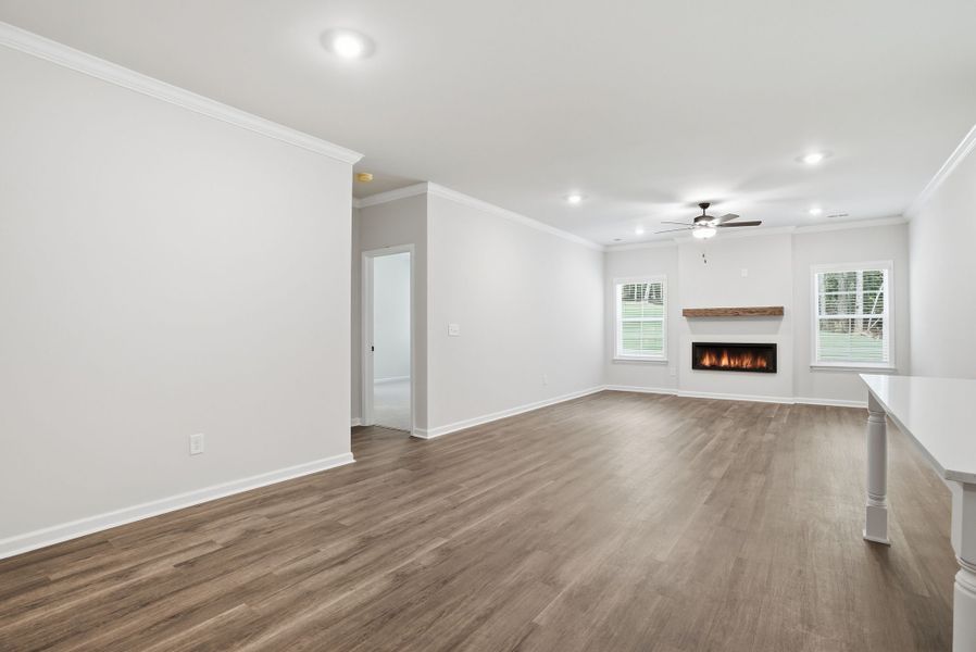 Representative unfurnished interior of a home built from the Hawthorne Select M by McGuinn Homes in Broadway Lake, Anderson (Image 17). Representative unfurnished interior of a home built from the Hawthorne Select M by McGuinn Homes in Broadway Lake, Anderson (Image 17).