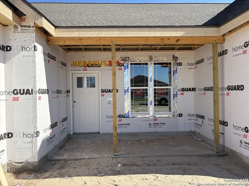 In-progress construction of a new home in Las Palomas Country Club Estates, La Vernia, TX (Image 15).