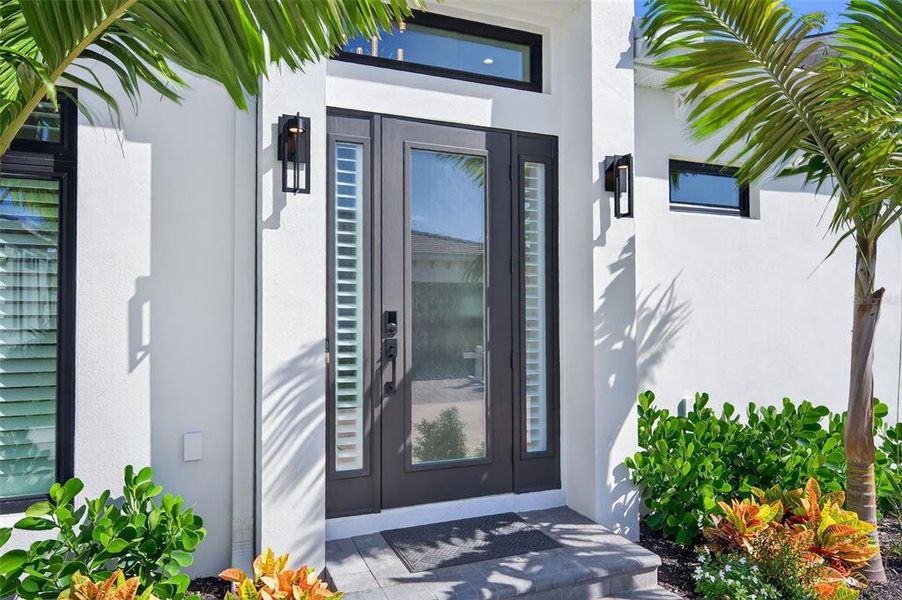Exterior details and patio area of a home in Aqua Single Family Homes, Bradenton (Image 22).