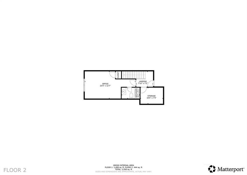 2D floor plan layout of this home in Madeira, Acworth, GA (Image 4).