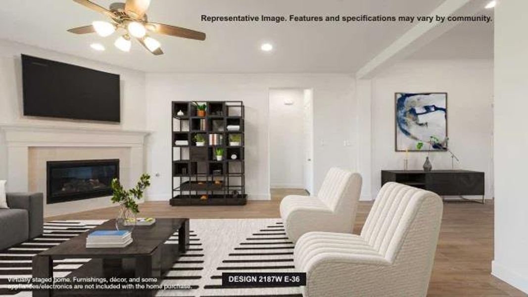 Furnished interior view inside a new home in Juniper Springs, Lockhart (Image 4).