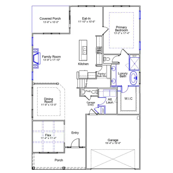 2D floor plan layout of this home in Pebble Branch, Chapin, SC (Image 2). 2D floor plan layout of this home in Pebble Branch, Chapin, SC (Image 2).