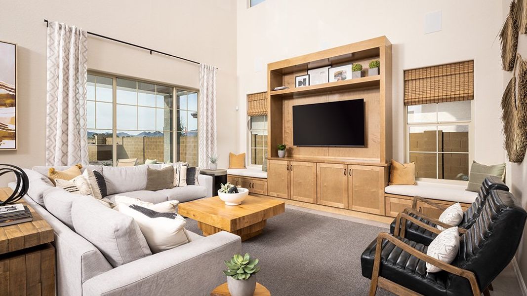 Furnished interior view inside a new home in Ellsworth Ranch, Queen Creek (Image 8).