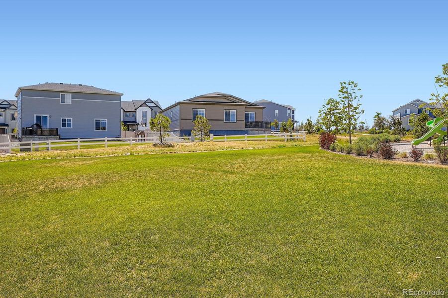 Front exterior of a new home in Single Family Homes at Anthology North, Parker, CO, highlighting curb appeal (Image 17). Front exterior of a new home in Single Family Homes at Anthology North, Parker, CO, highlighting curb appeal (Image 17).
