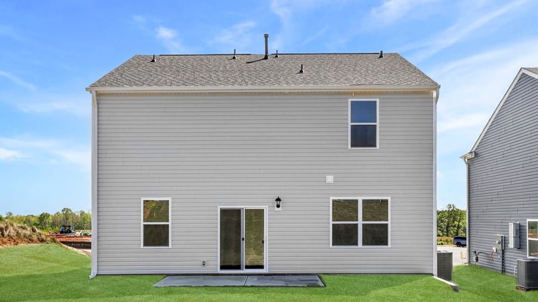 Exterior details and patio area of a home in Sage Grove, Lyman (Image 3).