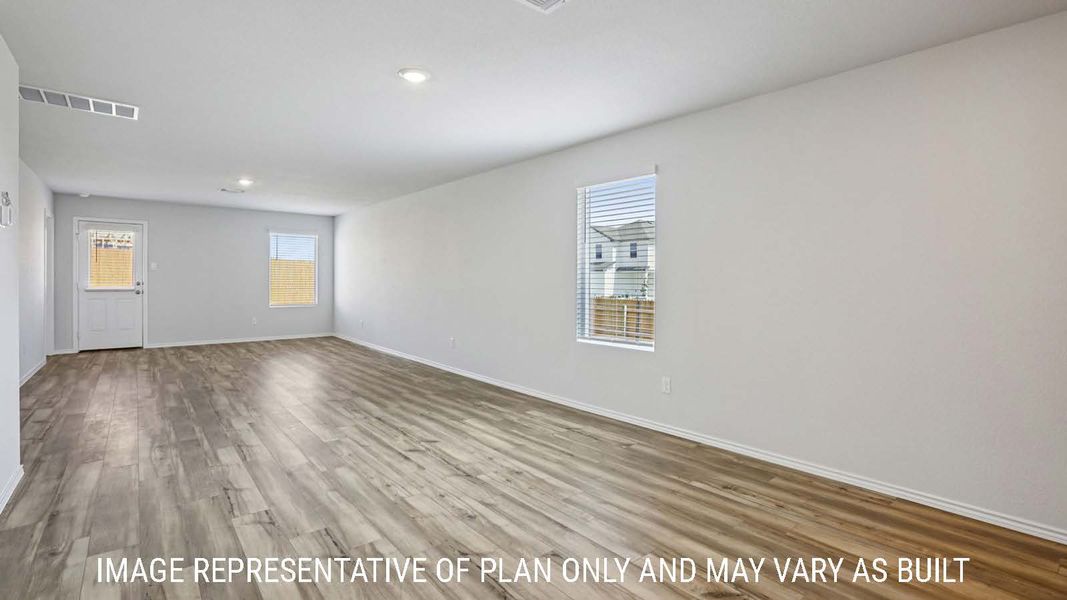 Representative unfurnished interior of a home built from the Caprock by D.R. Horton in Pecan Creek, Temple (Image 14).