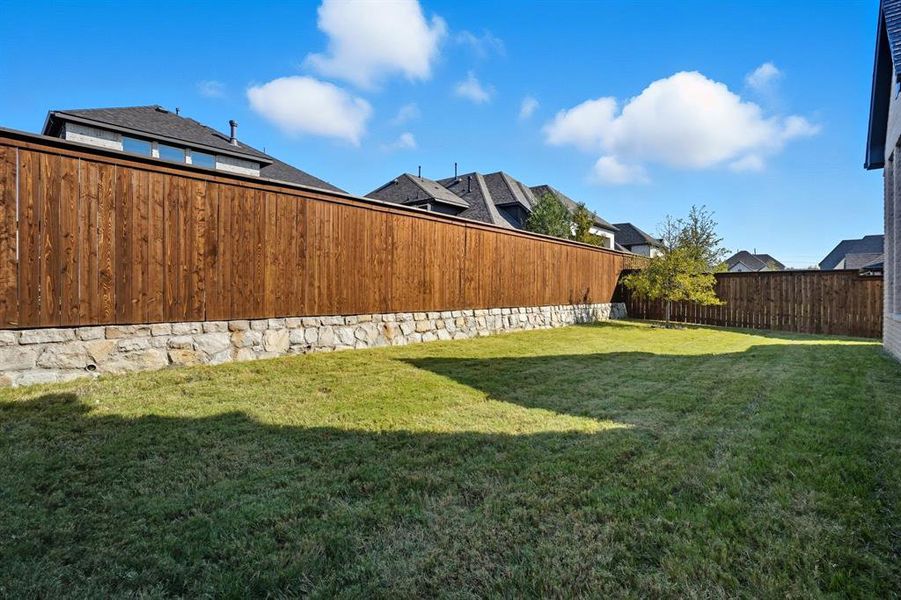 View of fenced backyard View of fenced backyard