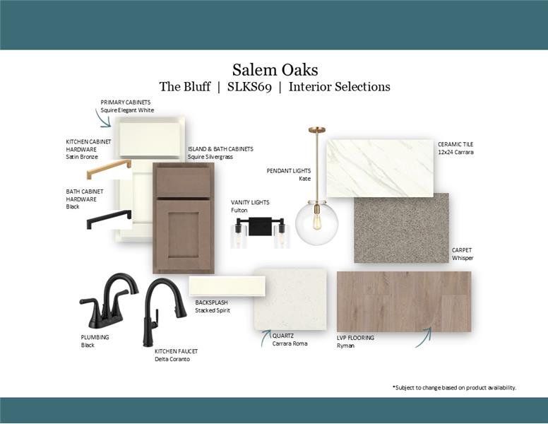 Sample of building materials used in homes in Salem Oaks, Murfreesboro (Image 3).