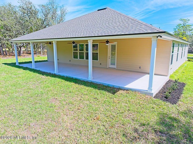 Exterior details and patio area of a home in , Keystone Heights (Image 3). Exterior details and patio area of a home in , Keystone Heights (Image 3).
