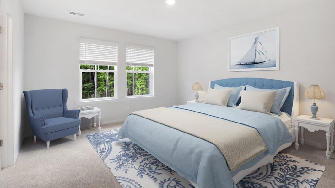 Furnished interior view inside a new home in Sweetgrass at Summers Corner, Summerville (Image 6). Furnished interior view inside a new home in Sweetgrass at Summers Corner, Summerville (Image 6).