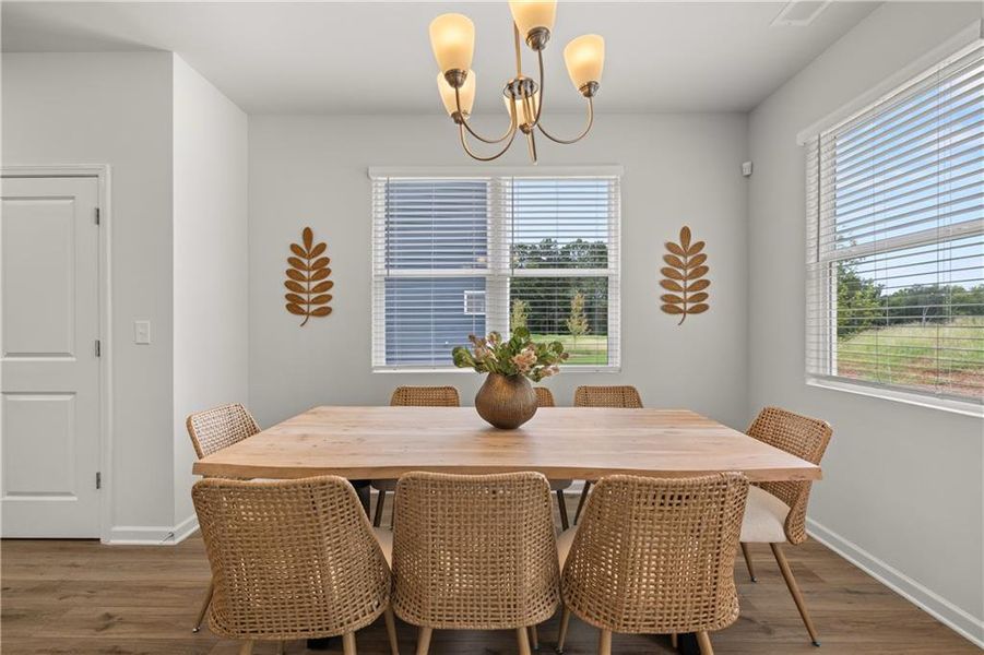 Furnished interior view inside a new home in The Retreat at Walden Park, Jonesboro (Image 5).