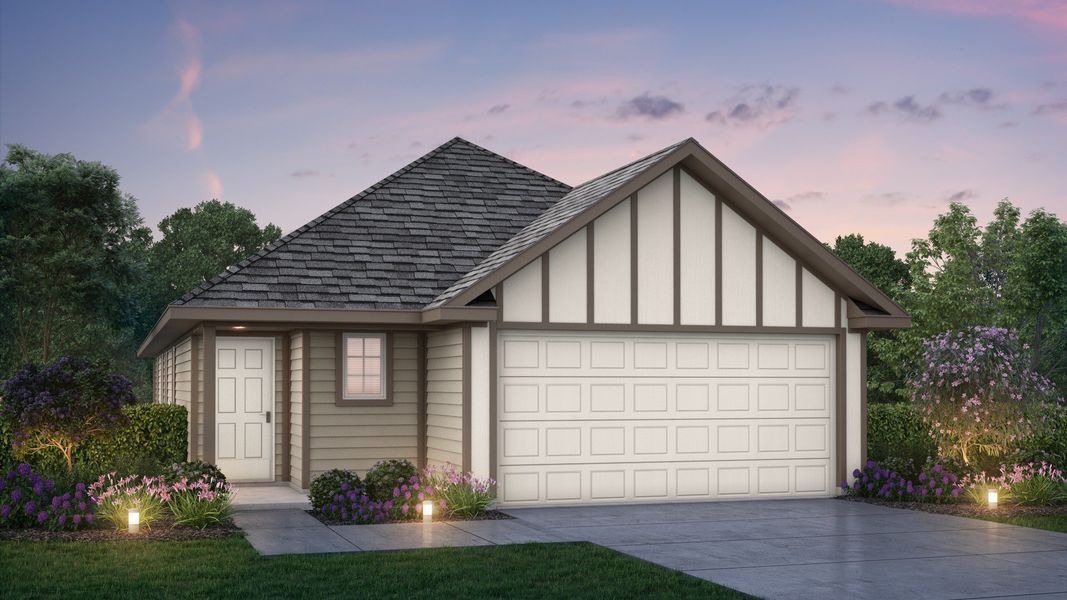 Representative exterior photo of a completed home built from the The Woodland by Legend Homes in Hanna Ranch, Fort Worth, TX (Image 21).