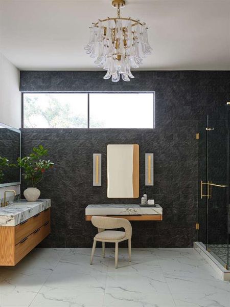 Furnished interior view inside a new home in , Dallas (Image 15).