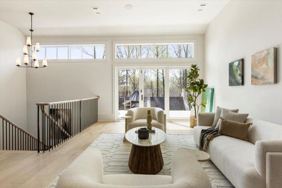 Furnished interior view inside a new home in , Alpharetta (Image 39).
