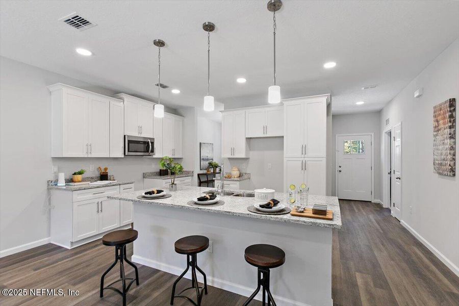 Furnished interior view inside a new home in , Jacksonville (Image 19).
