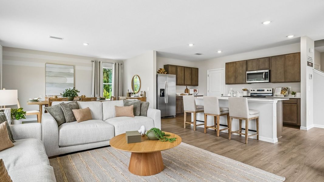 Furnished interior view inside a new home in Northwater at Two Rivers, Zephyrhills (Image 8).