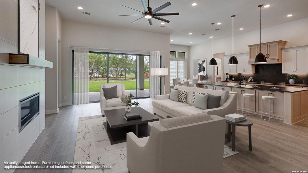 Furnished interior view inside a new home in Megan's Landing, Castroville (Image 8).
