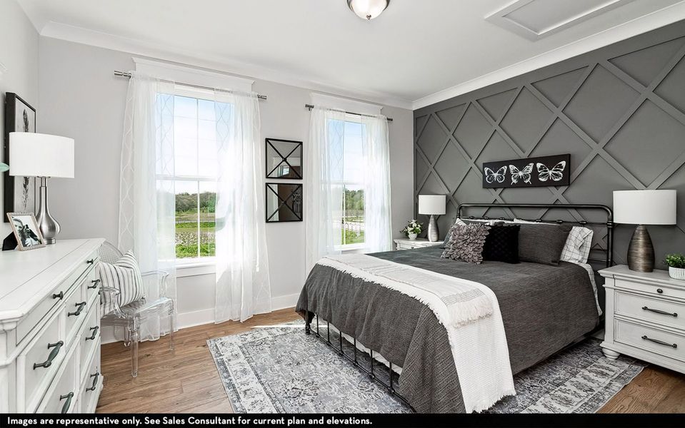 Furnished interior view inside a new home in High Park Hill, Arrington (Image 2).