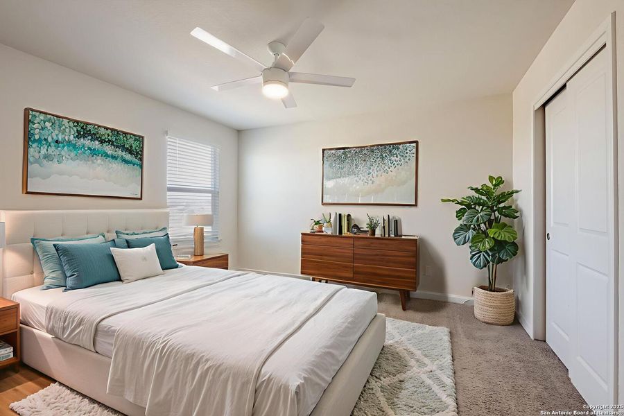 Furnished interior view inside a new home in Laurel Vistas, San Antonio (Image 29). Furnished interior view inside a new home in Laurel Vistas, San Antonio (Image 29).