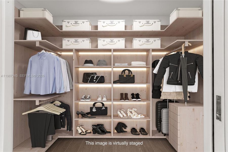 Closet for Primary Bedroom Virtual Staging Closet for Primary Bedroom Virtual Staging