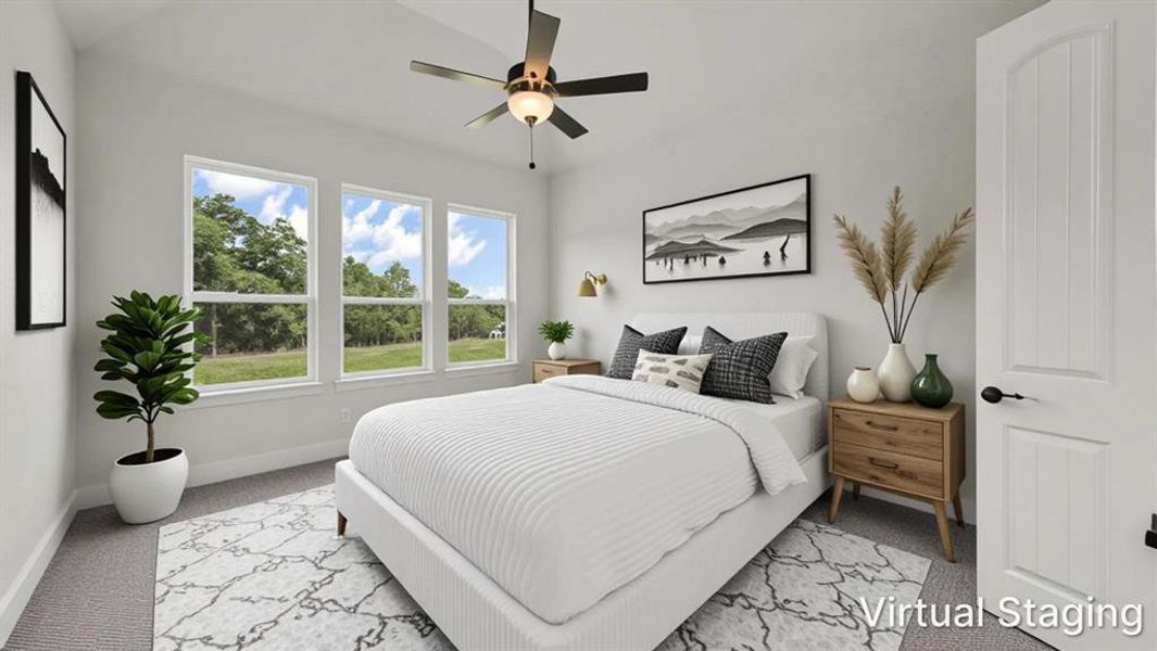 Furnished interior view inside a new home in Freeman Ranch, Weatherford (Image 19).