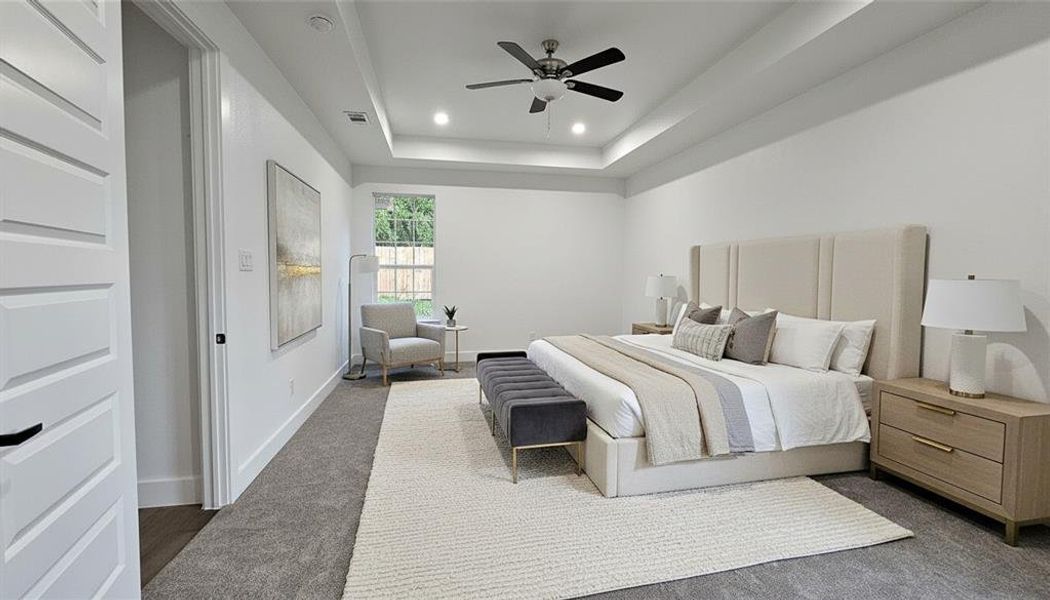 Furnished interior view inside a new home in , Dallas (Image 10). Furnished interior view inside a new home in , Dallas (Image 10).