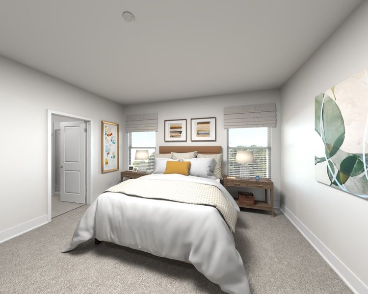 Furnished interior view inside a new home in Kings Creek - Premier Series, Jacksonville (Image 7). Furnished interior view inside a new home in Kings Creek - Premier Series, Jacksonville (Image 7).
