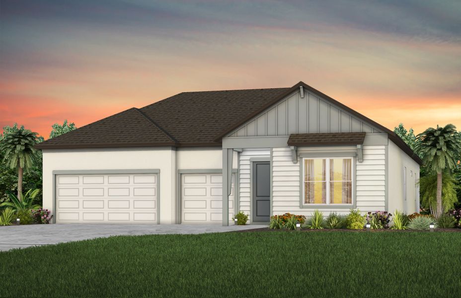 Representative exterior photo of a completed home built from the Merlot by Pulte Homes in Riversong, Parrish, FL (Image 20).