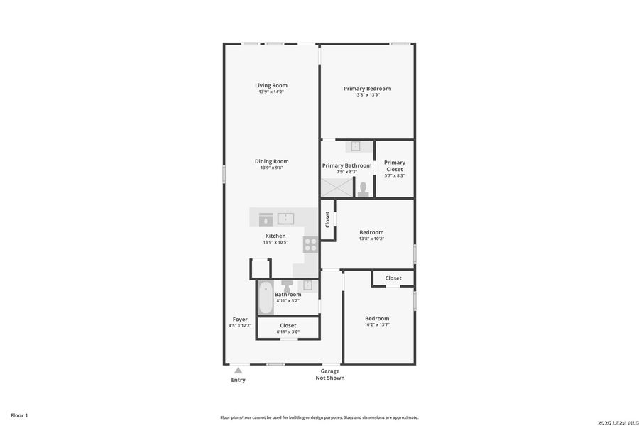 2D floor plan layout of this home in Hidden Oasis, San Antonio, TX (Image 5).